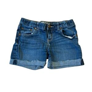 Peek Blue Dungarees Denim Jean Shorts Girls Kids Size 12